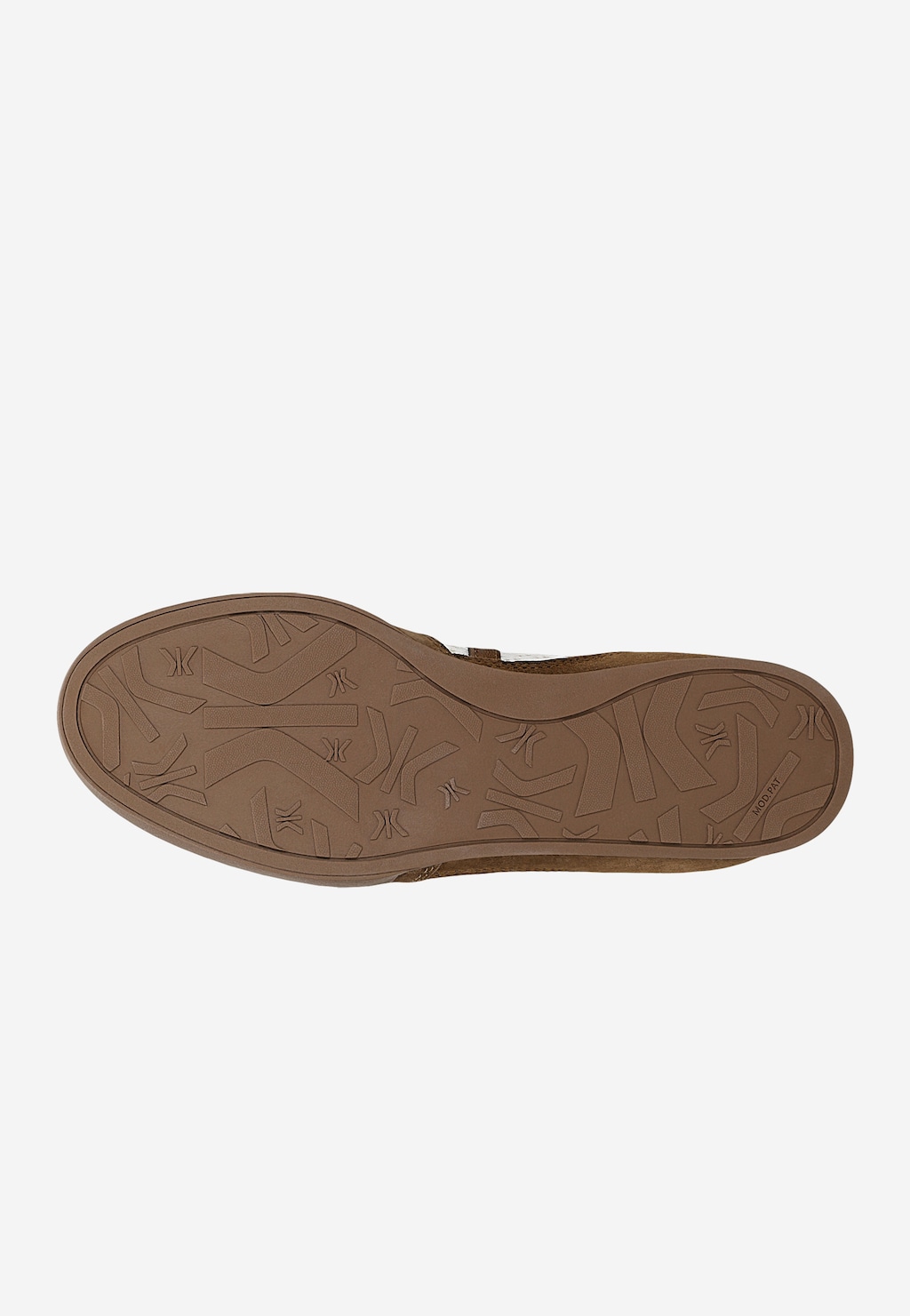 Beżowo-brązowe sneakersy damskie w stylu retro z ażurową cholewką RELAKS R46185-82 Widok 5