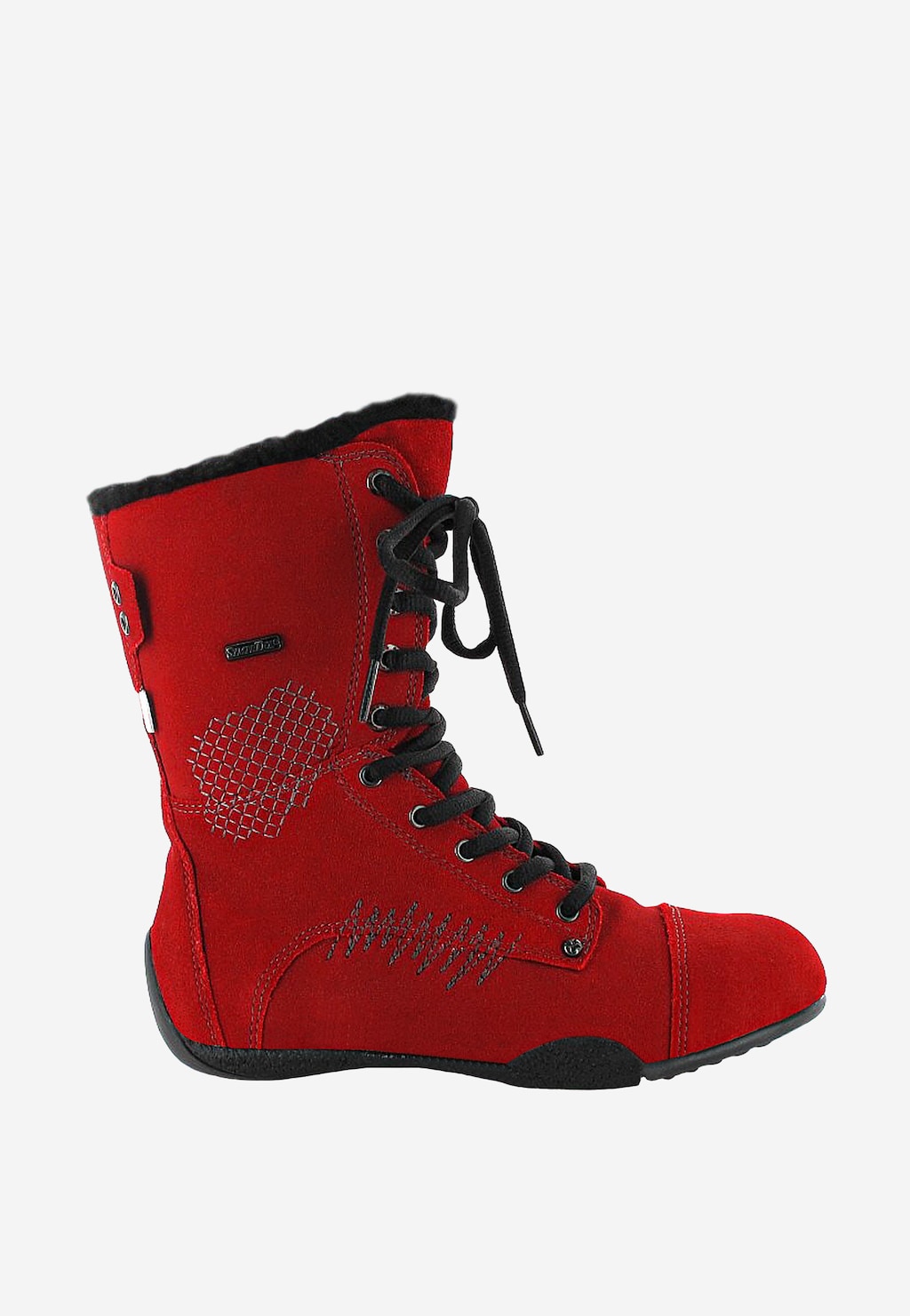 Rote Mädchenstiefel BARTEK T-94317/V14 II mit flacher Sohle Ansicht 2