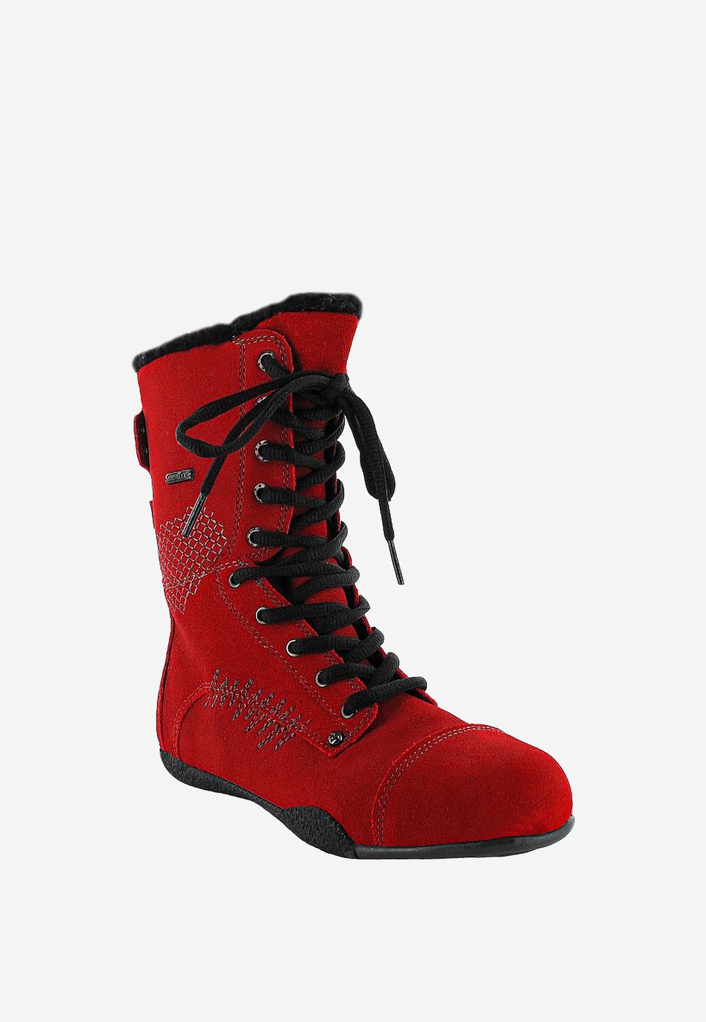 Rote Mädchenstiefel BARTEK T-94317/V14 II mit flacher Sohle Ansicht 3