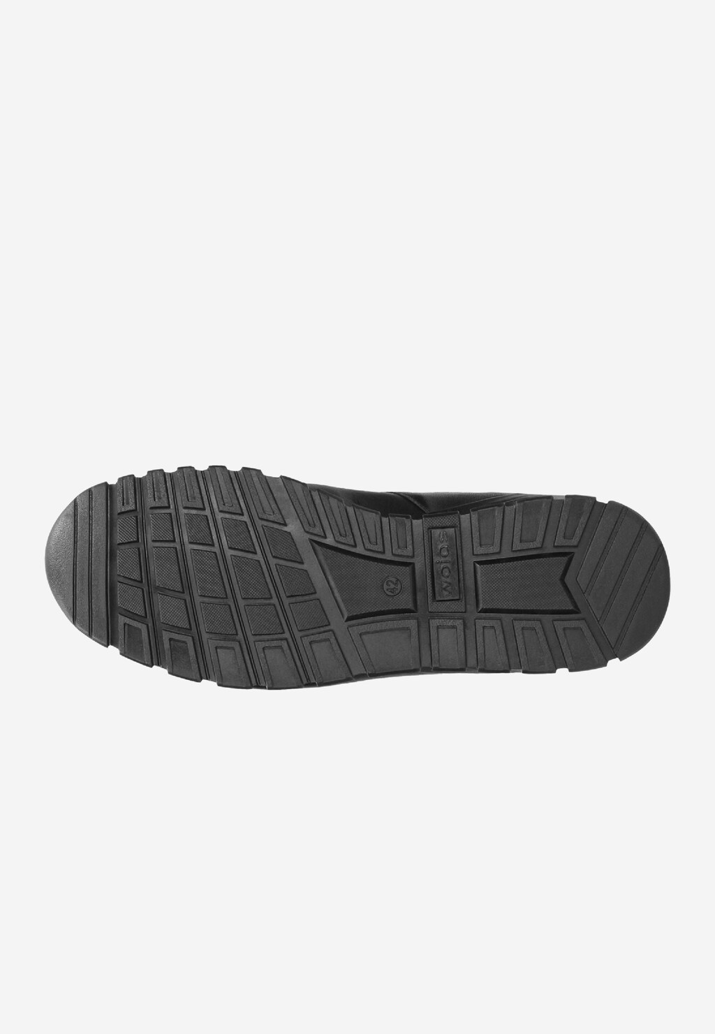 Czarne wysokie sneakersy męskie ze skóry licowej 9166-51 Widok 6