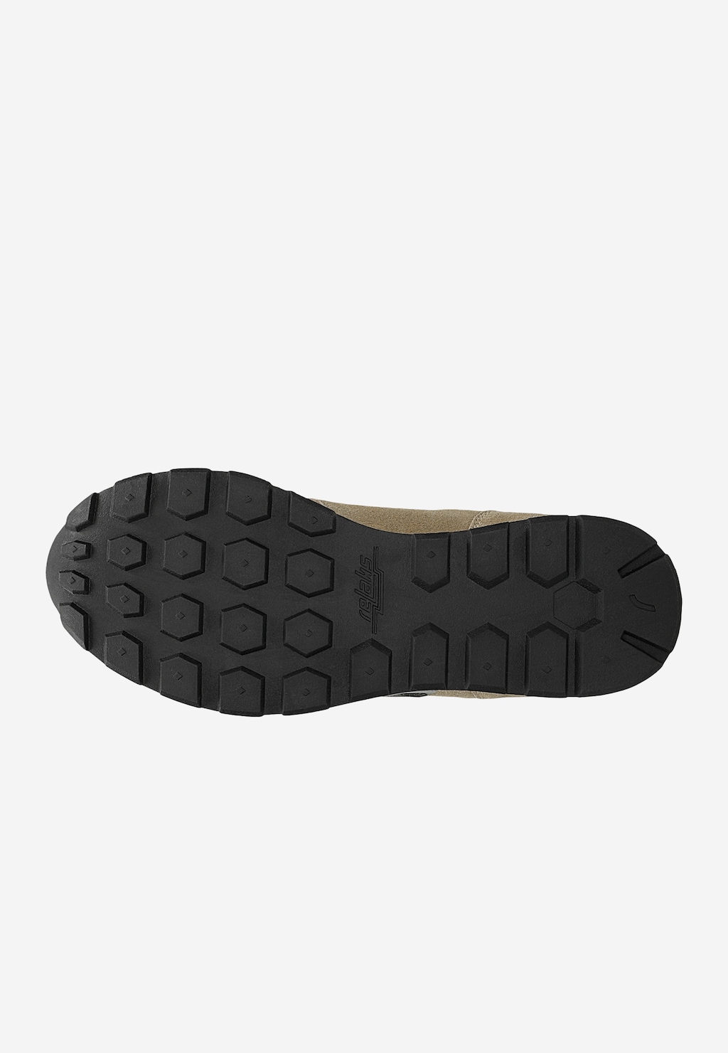 Beżowe sneakersy RELAKS unisex z czarnymi elementami R34202-84 Widok 6