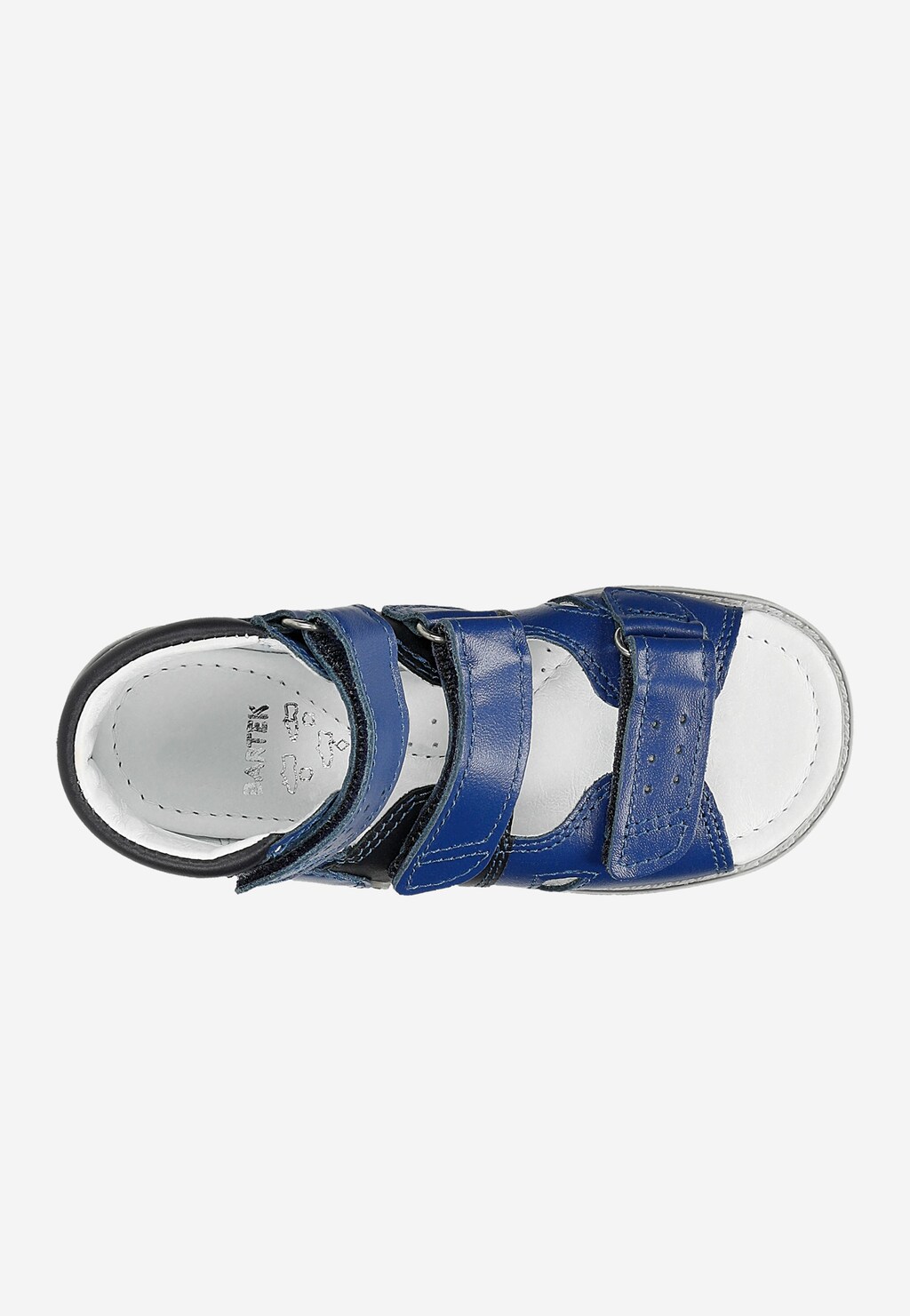 Granatowo-czarne sandały zabudowane BARTEK 86804-024 Widok 5