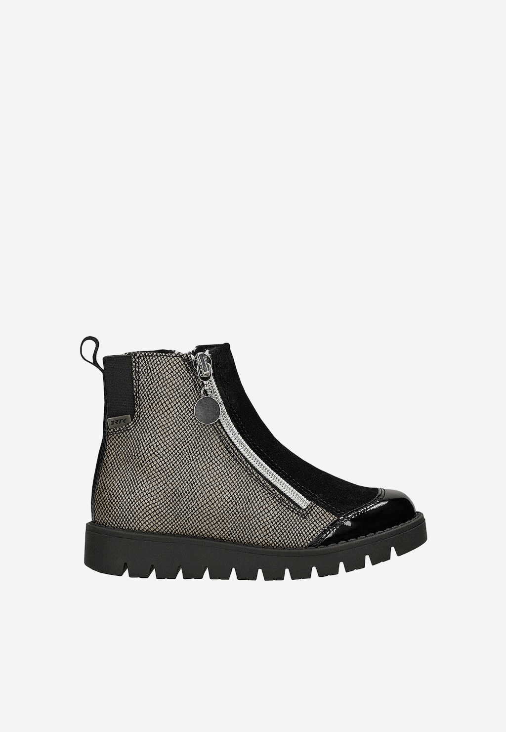 Gefütterte Stiefeletten BARTEK 4443-9ABP, für Mädchen, beige-schwarz Ansicht 1