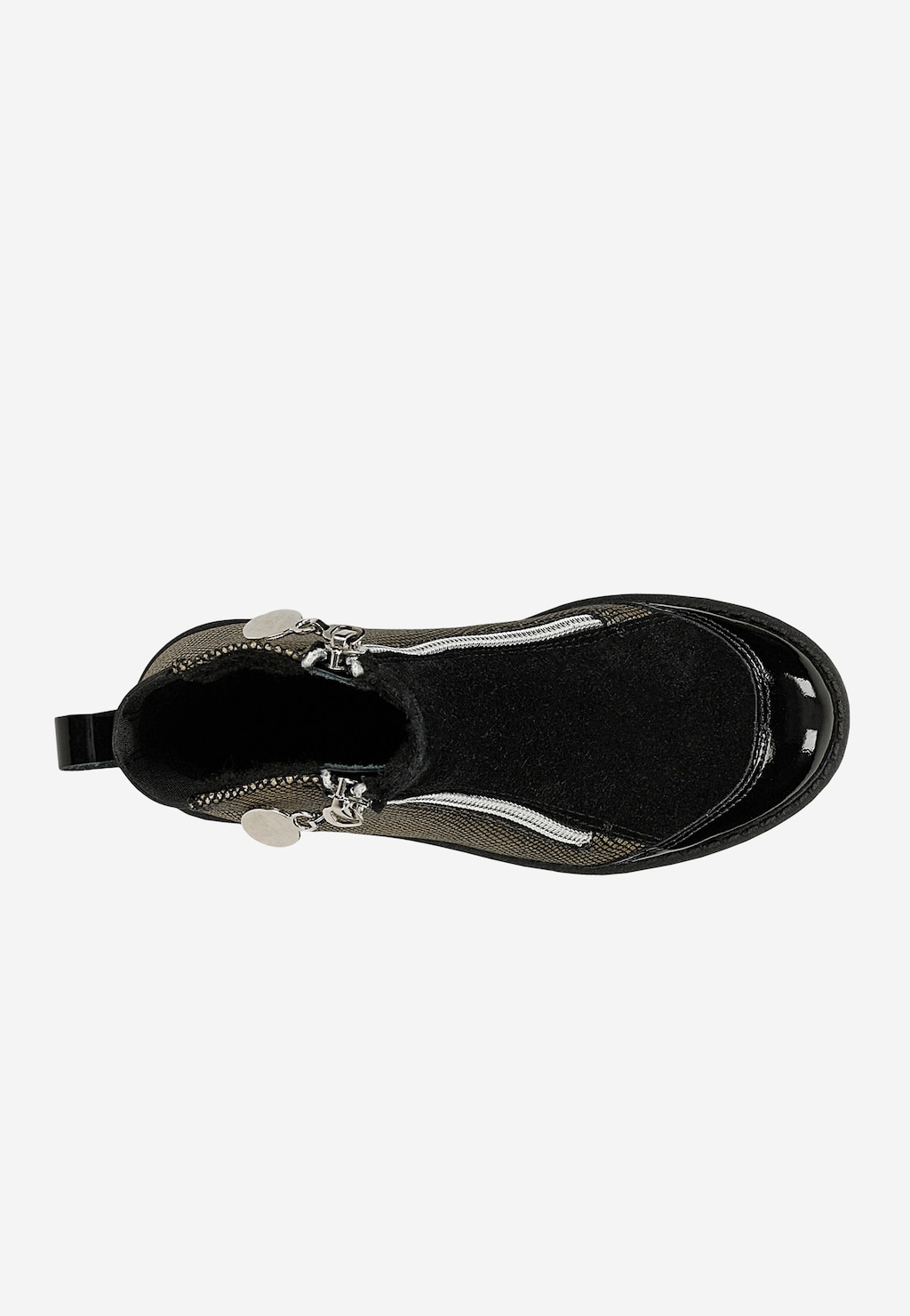 Gefütterte Stiefeletten BARTEK 4443-9ABP, für Mädchen, beige-schwarz Ansicht 5