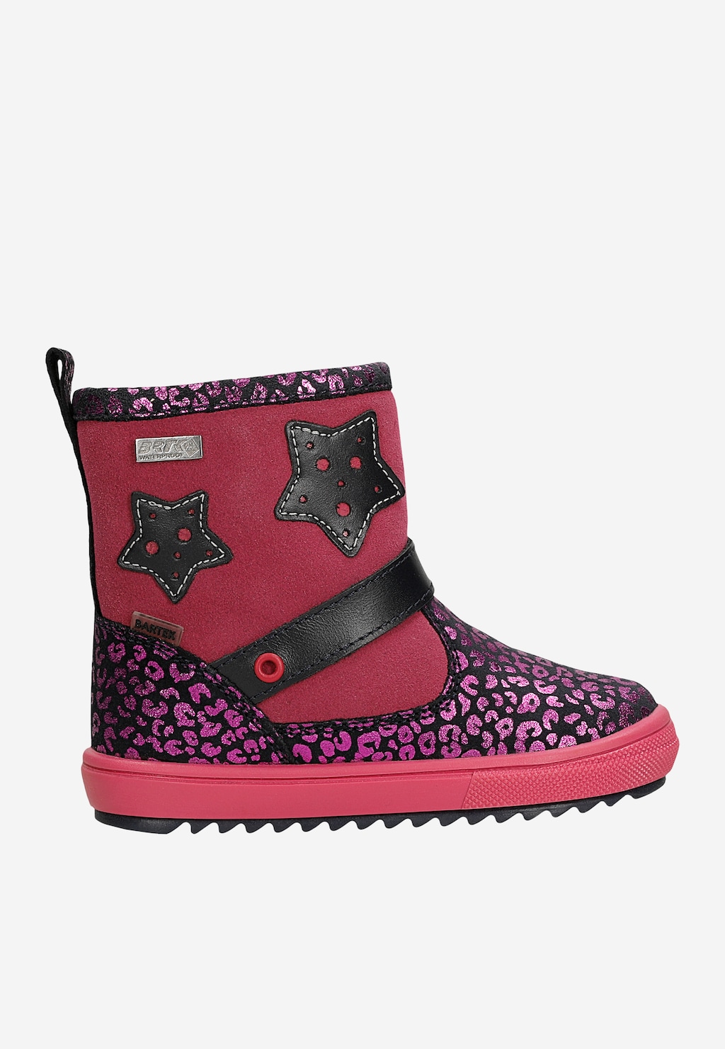Gefütterte Stiefel BARTEK 91766/0L-POP, für Mädchen, rosa-schwarz Ansicht 2