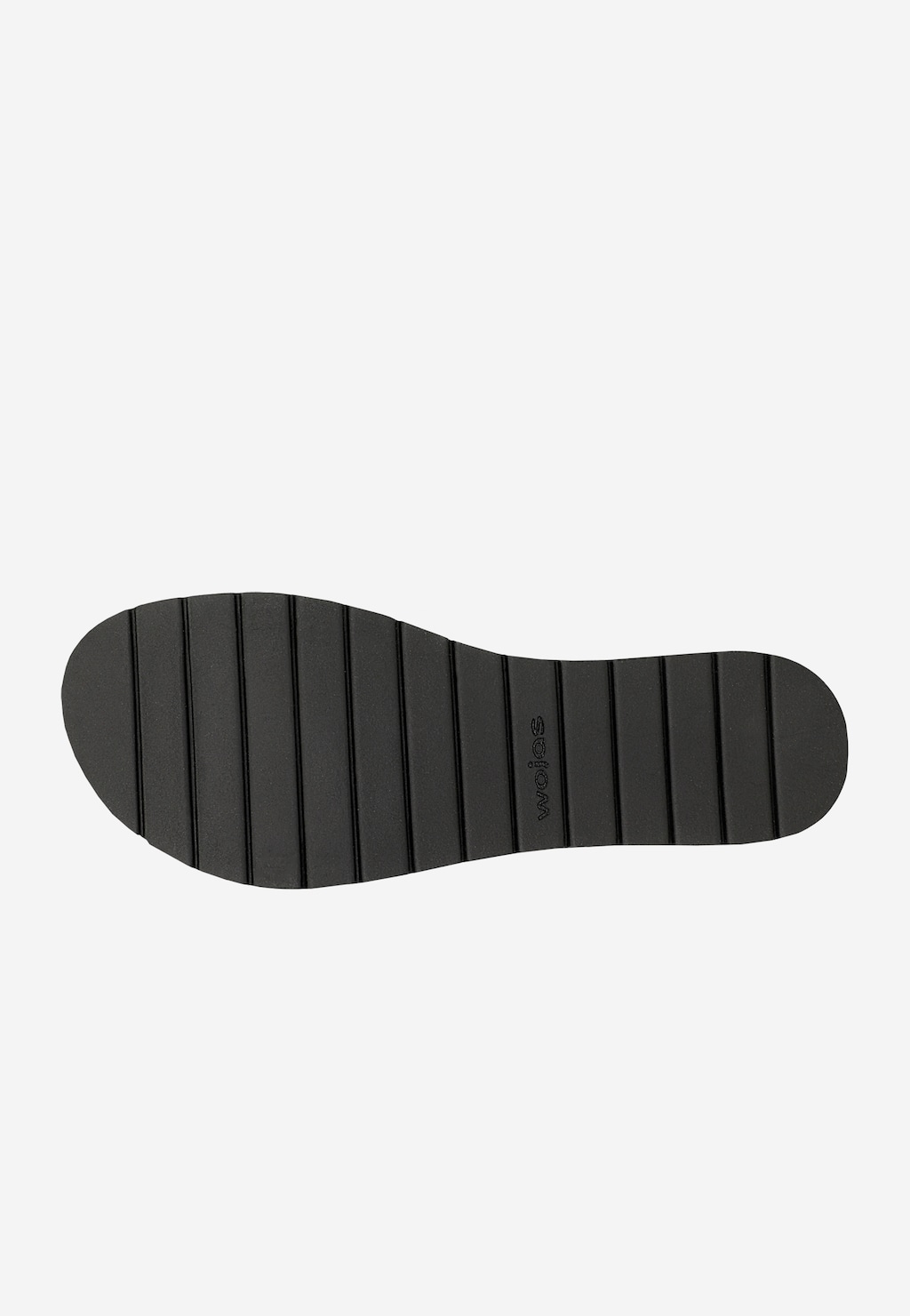 Schwarze flache Damensandalen mit geschlossener Ferse 76012-51 Ansicht 6