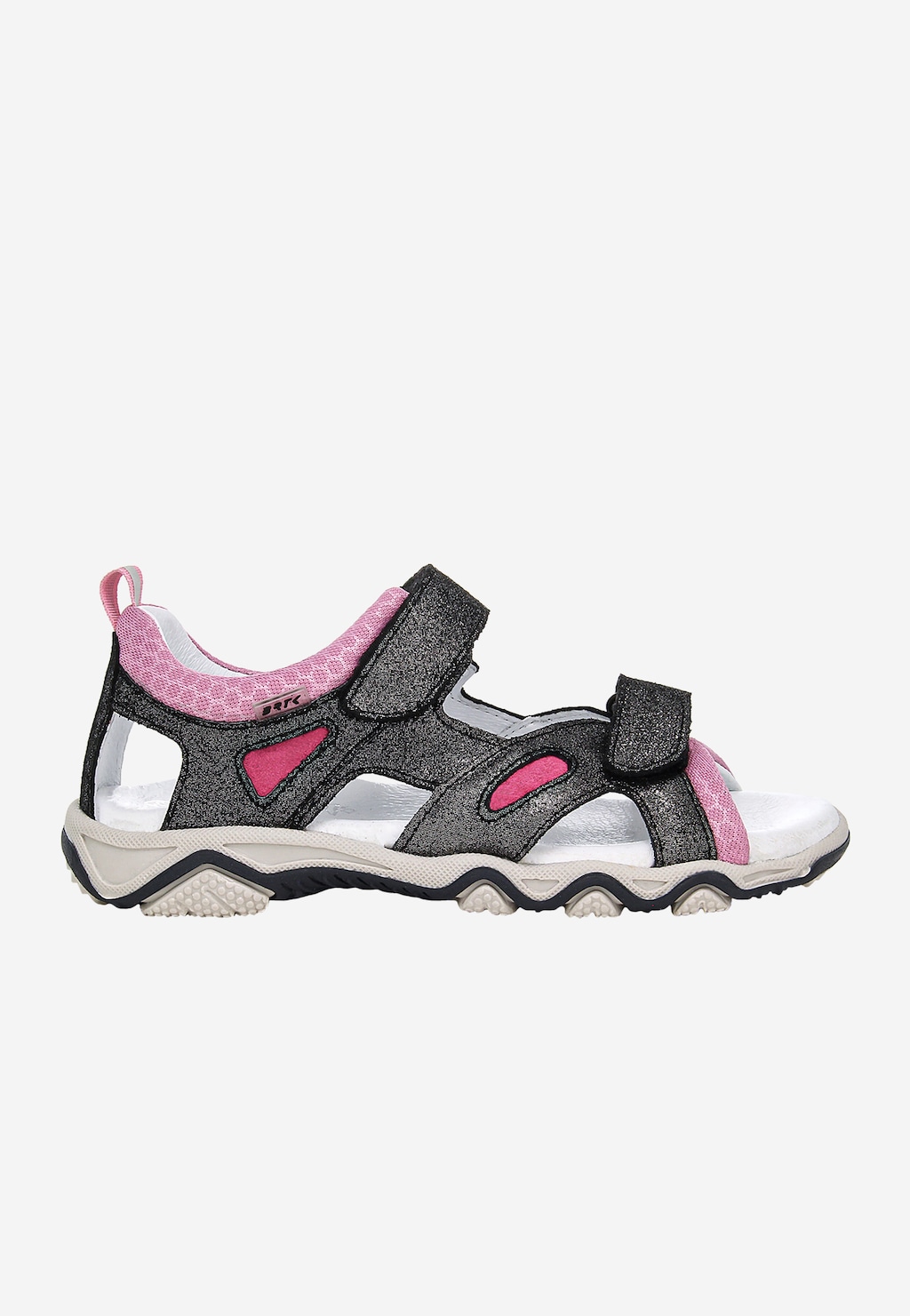 Schwarz-rosa Sandalen mit Glitzer für Mädchen BARTEK 16697-05 Ansicht 2