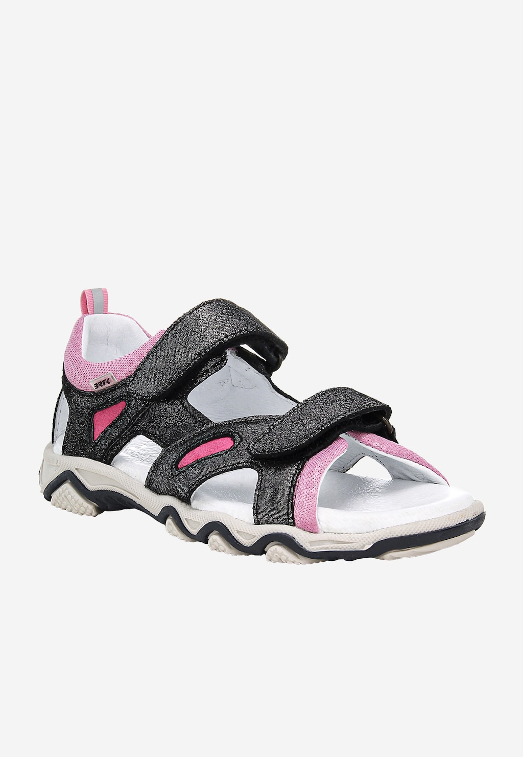 Schwarz-rosa Sandalen mit Glitzer für Mädchen BARTEK 16697-05 Ansicht 3