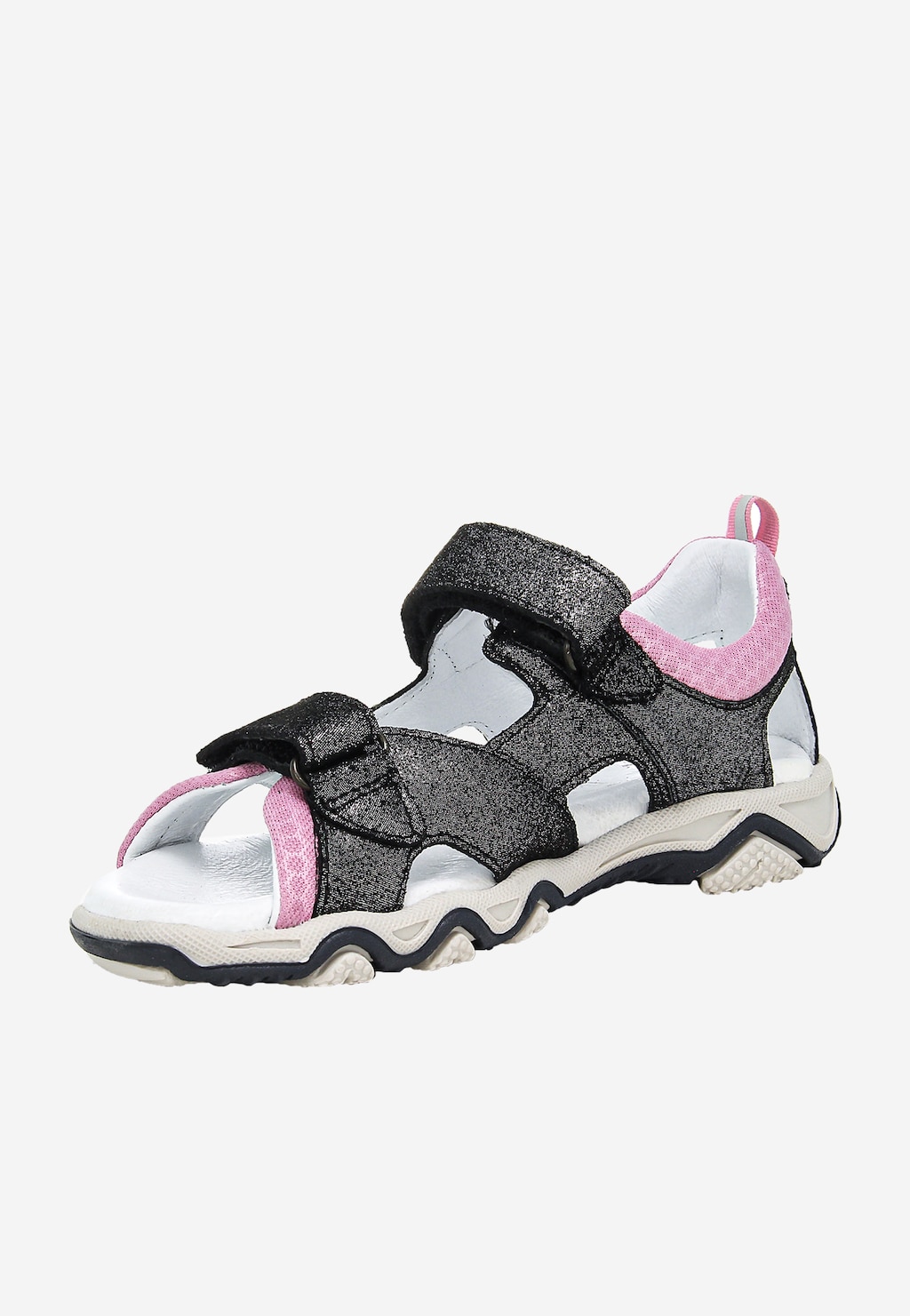 Schwarz-rosa Sandalen mit Glitzer für Mädchen BARTEK 16697-05 Ansicht 4
