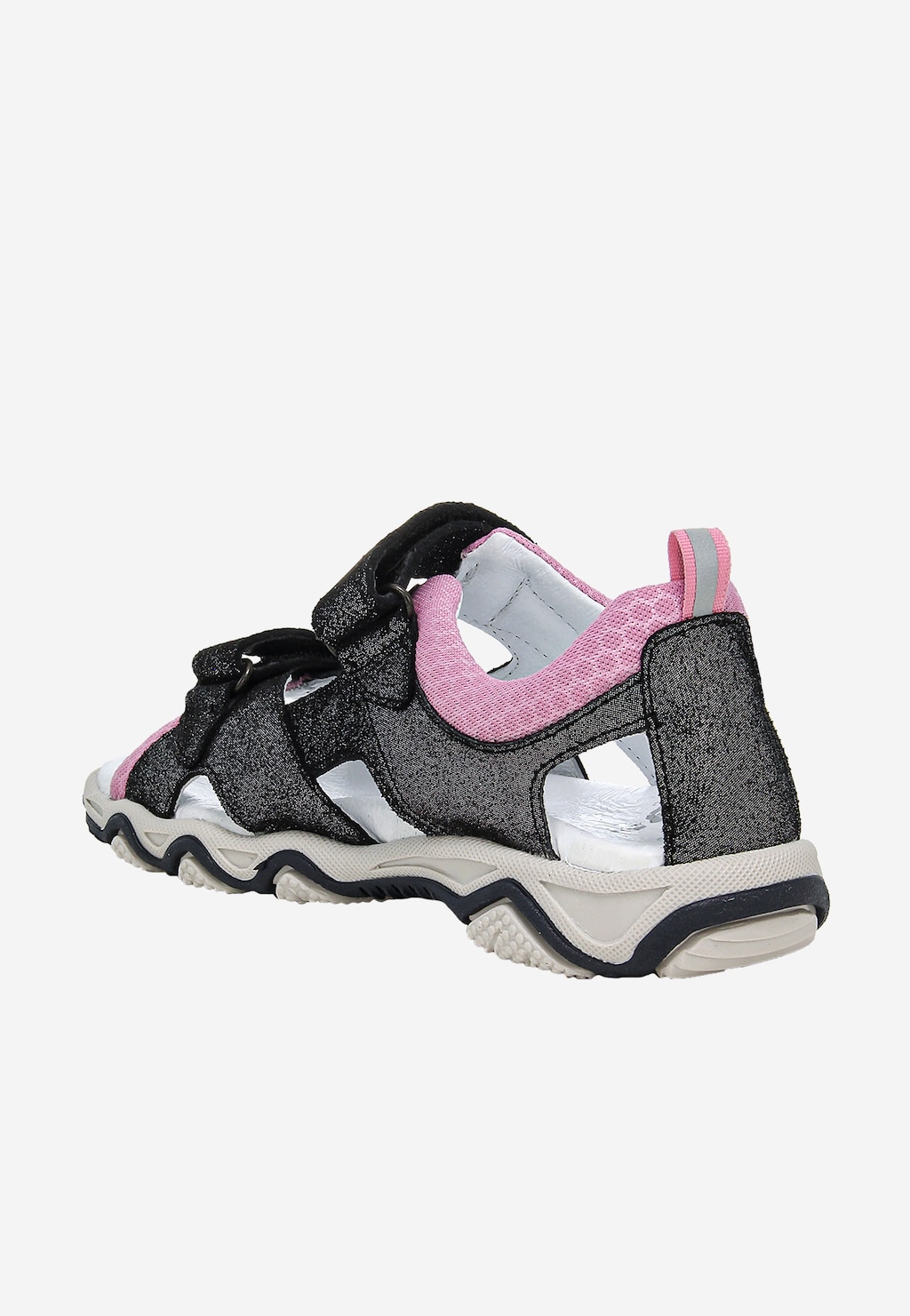 Schwarz-rosa Sandalen mit Glitzer für Mädchen BARTEK 16697-05 Ansicht 5