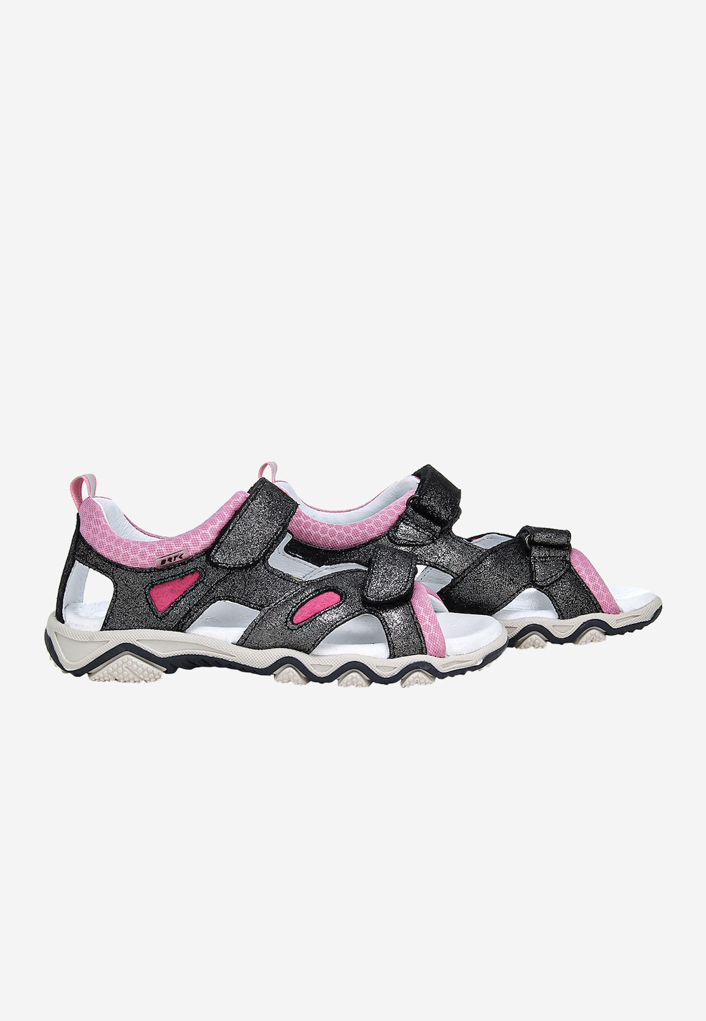 Schwarz-rosa Sandalen mit Glitzer für Mädchen BARTEK 16697-05 Ansicht 8