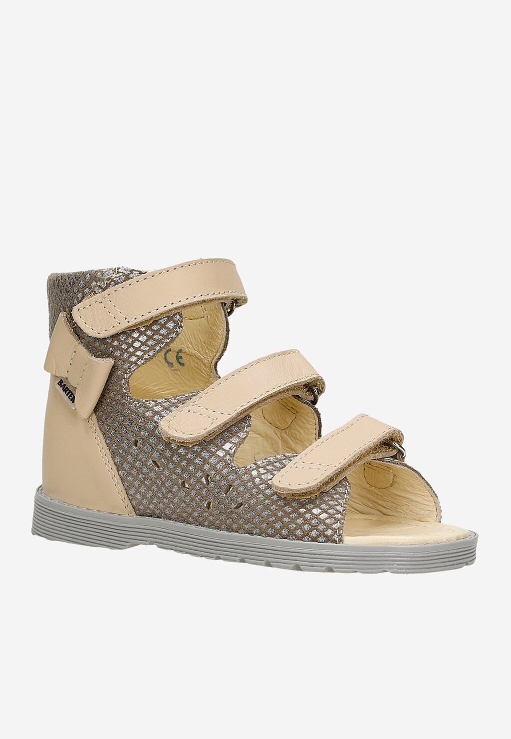Beige-braune orthopädische Sandalen für Mädchen BARTEK 81803-025 Ansicht 3