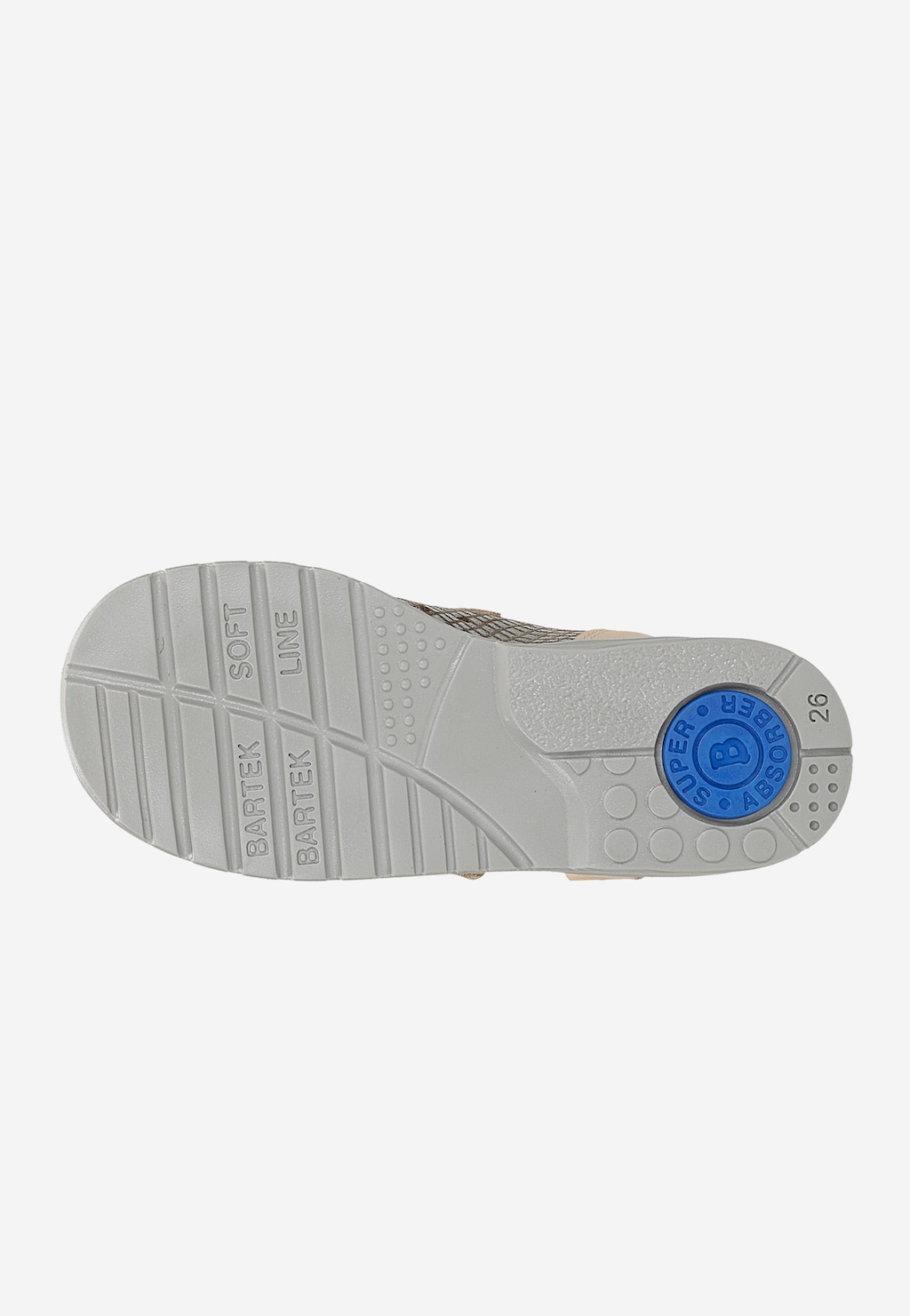 Beige-braune orthopädische Sandalen für Mädchen BARTEK 81803-025 Ansicht 6