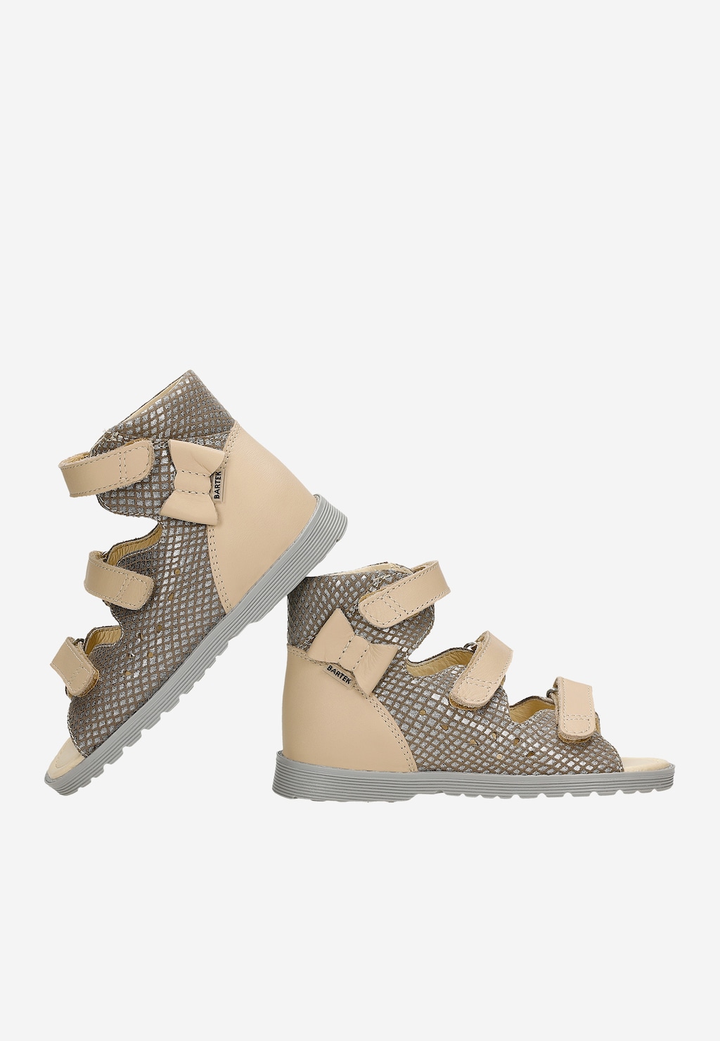 Beige-braune orthopädische Sandalen für Mädchen BARTEK 81803-025 Ansicht 7