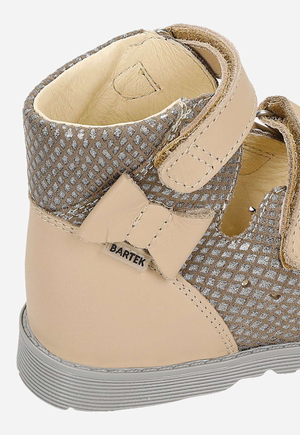 Beige-braune orthopädische Sandalen für Mädchen BARTEK 81803-025 Ansicht 8