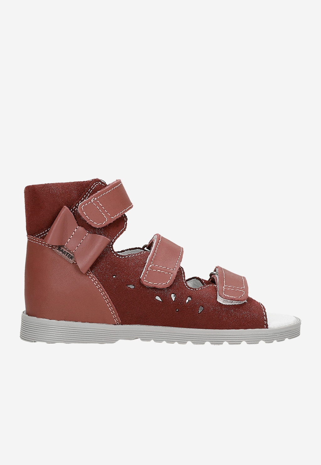 Bordeauxrote Sandalen für Mädchen BARTEK 81803-026 Ansicht 2
