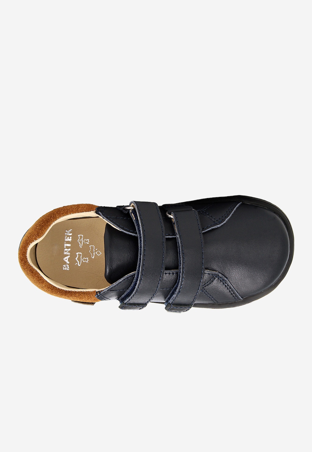 Marineblaue Barfuß-Halbschuhe für Kinder BARTEK 86003-56 Ansicht 6