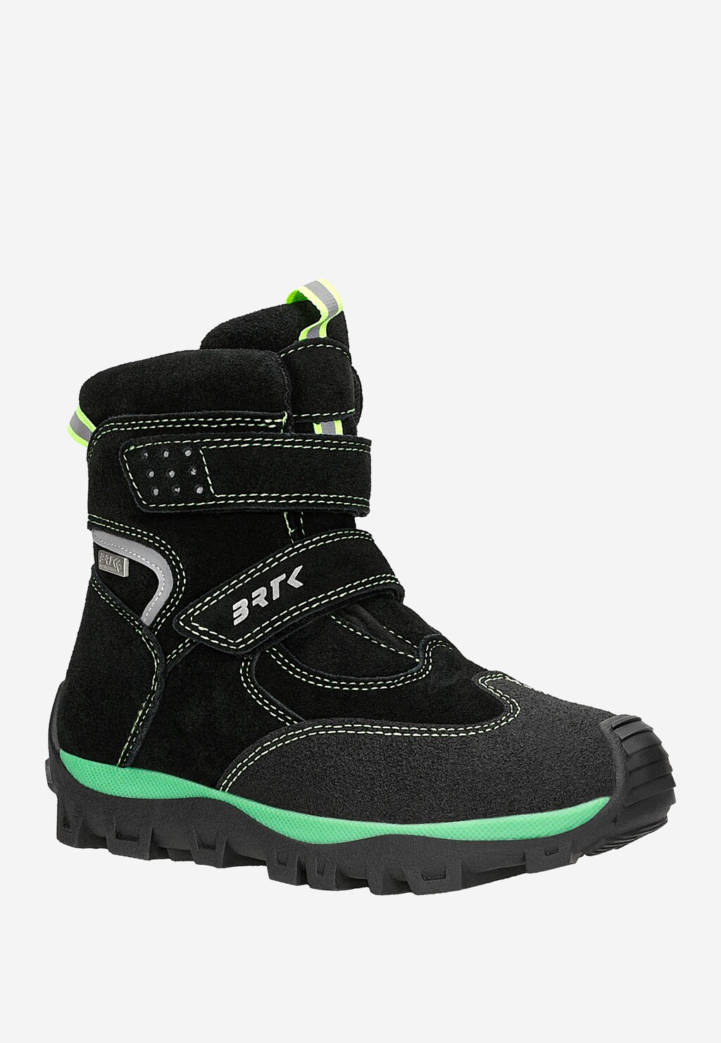 Gefütterte Stiefeletten BARTEK 88007-67, schwarz + grün Ansicht 3