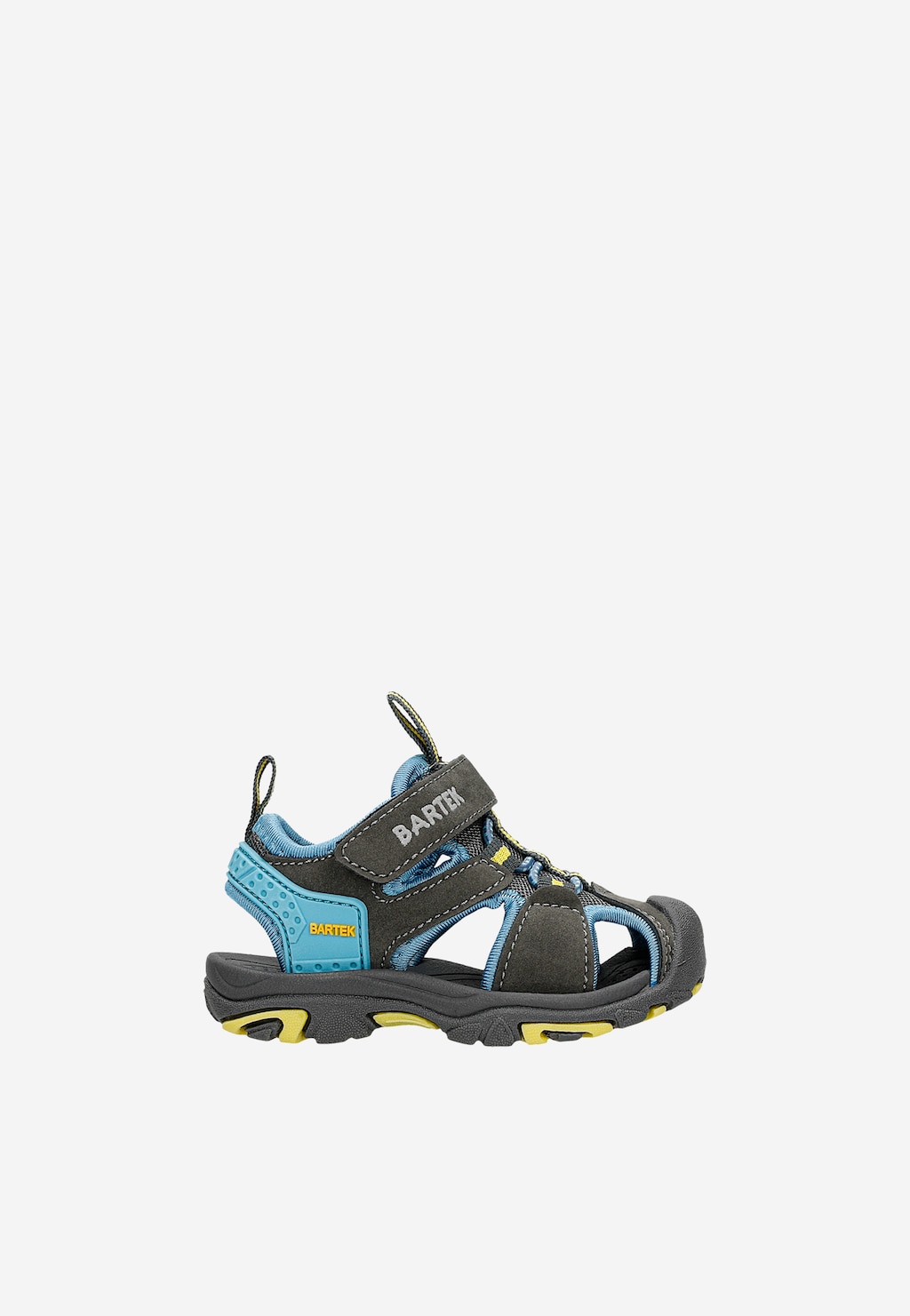 BARTEK Sandalen 11042505 in Grau-Blau mit gelben Akzenten Ansicht 1