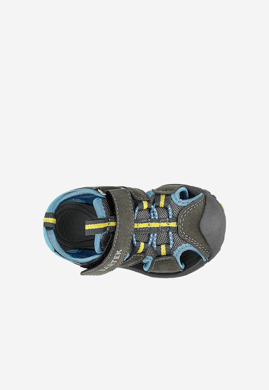 BARTEK Sandalen 11042505 in Grau-Blau mit gelben Akzenten Ansicht 6