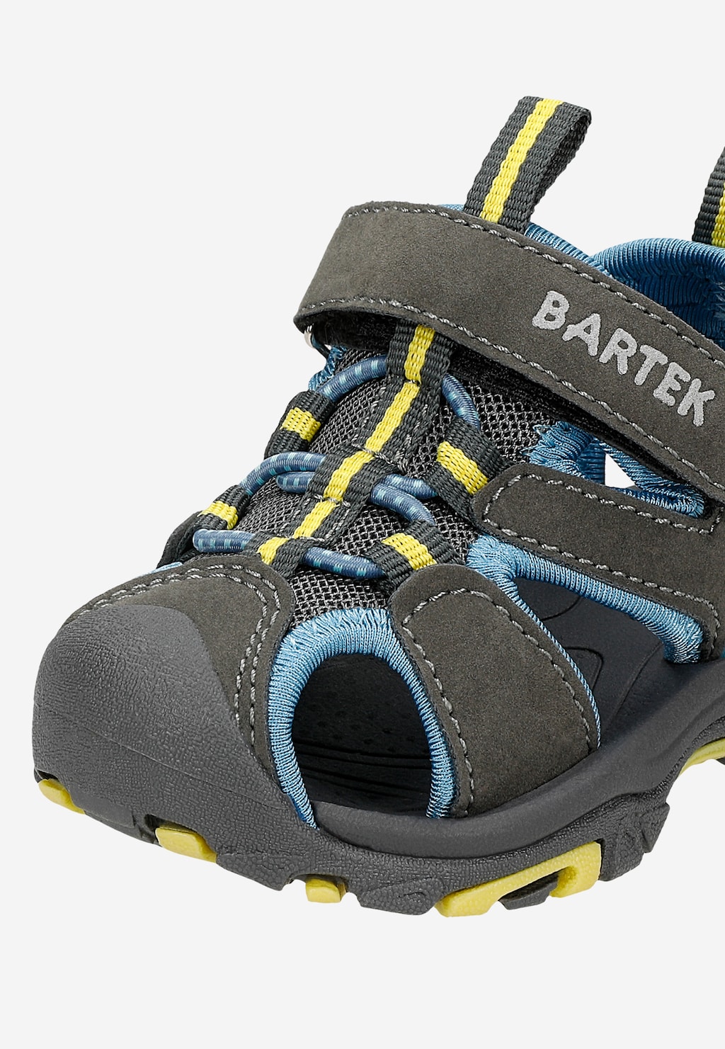 BARTEK Sandalen 11042505 in Grau-Blau mit gelben Akzenten Ansicht 9