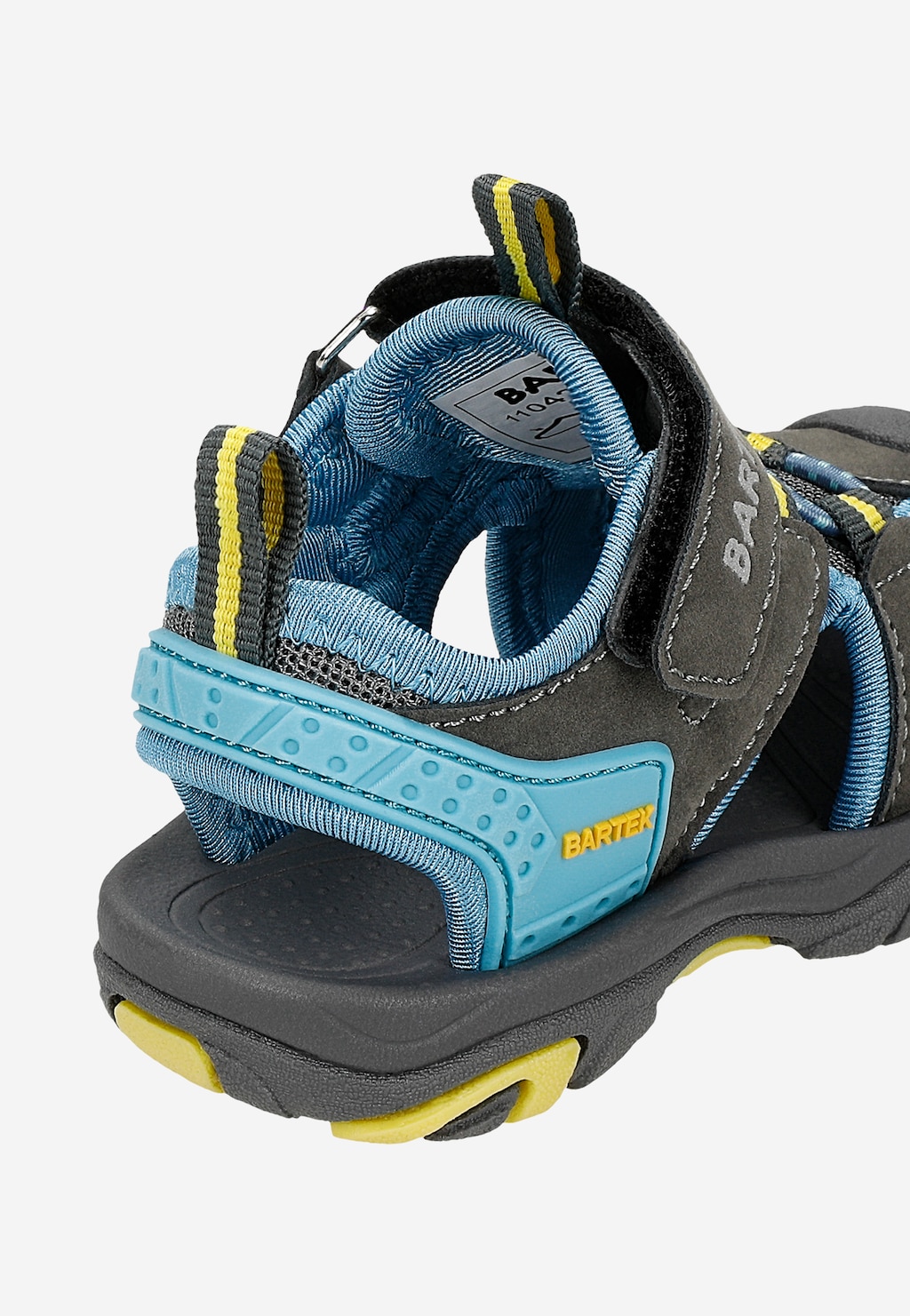 BARTEK Sandalen 11042505 in Grau-Blau mit gelben Akzenten Ansicht 10
