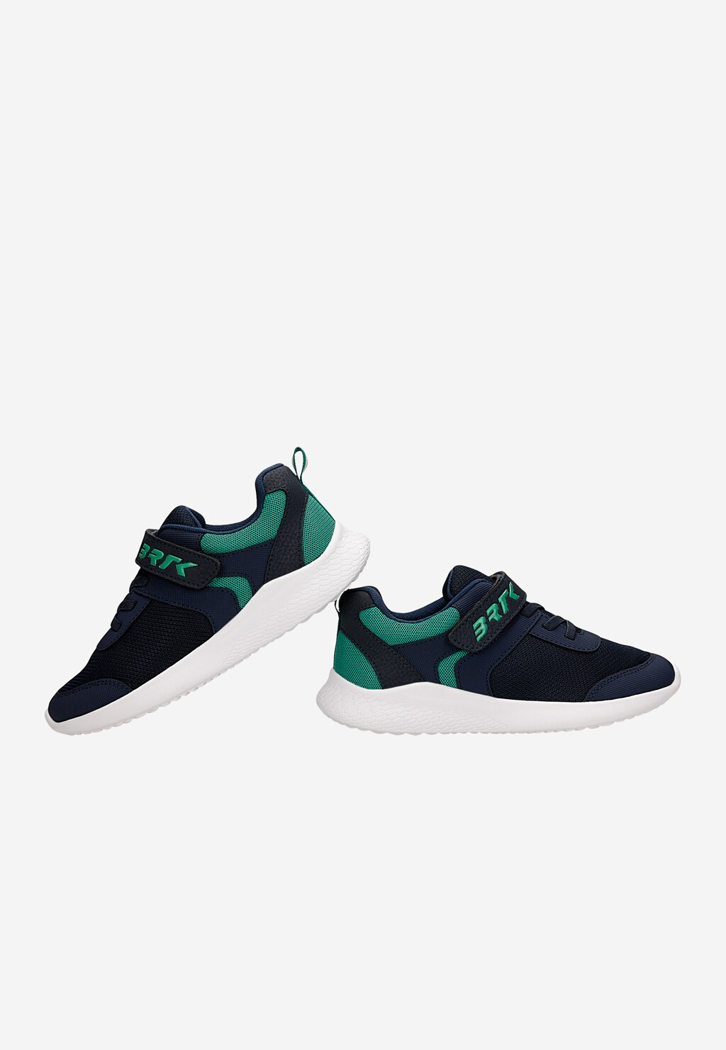 Tmavě modré dětské sneakers se zelenými vsadkami BARTEK 87003-17 Widok 7