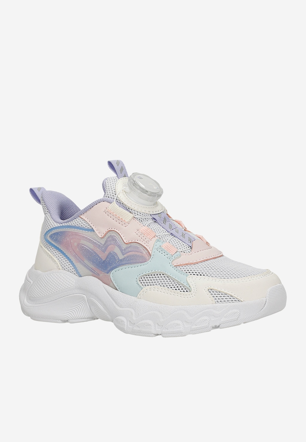 Pastelové dívčí sneakers se zapínáním na otočné kolečko BARTEK 87018-17 Widok 3