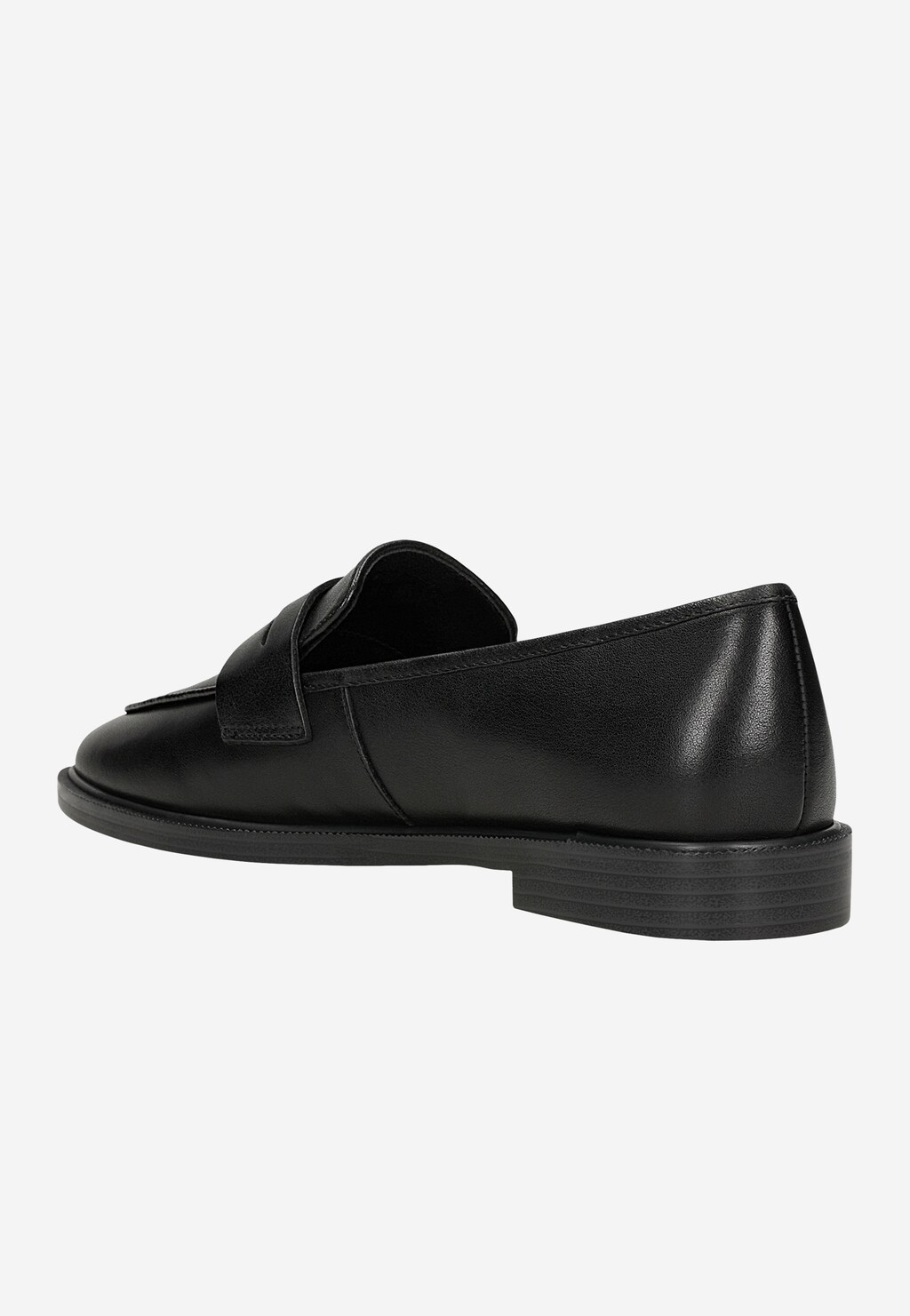 Čierne kožené dámske mokasíny penny loafers 46398-51 Widok 4