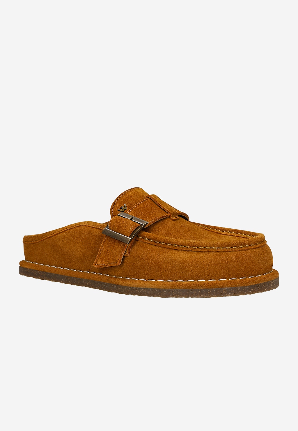 Pantofle typu loafer ze semišové štípenky 74162-63 Widok 3