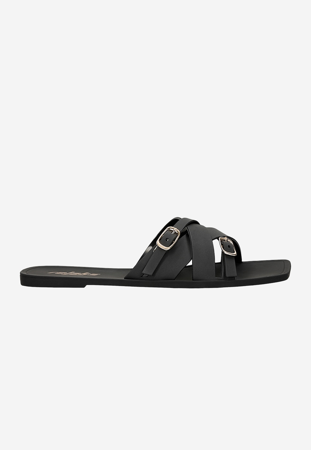 Czarne klapki basenowe RELAKS R74034-11 Widok 1