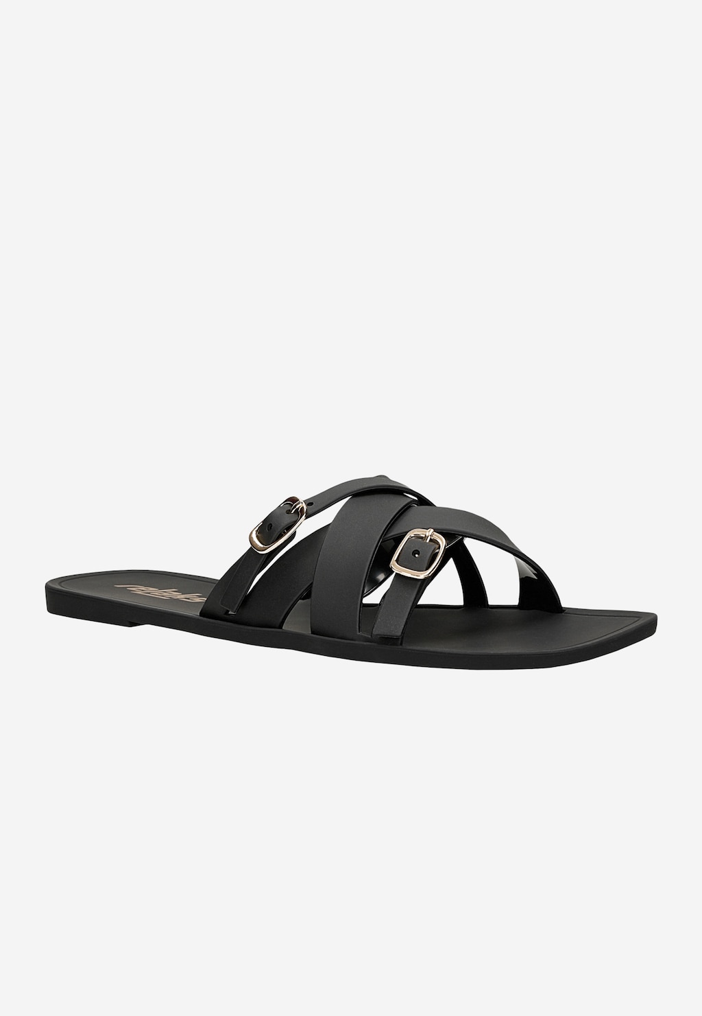 Czarne klapki basenowe RELAKS R74034-11 Widok 2
