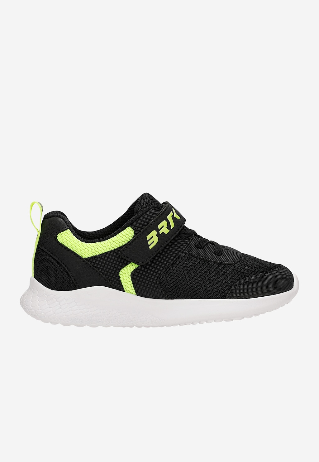 Czarne sneakersy BARTEK z neonowymi zielonymi wstawkami 87003-18 Widok 1