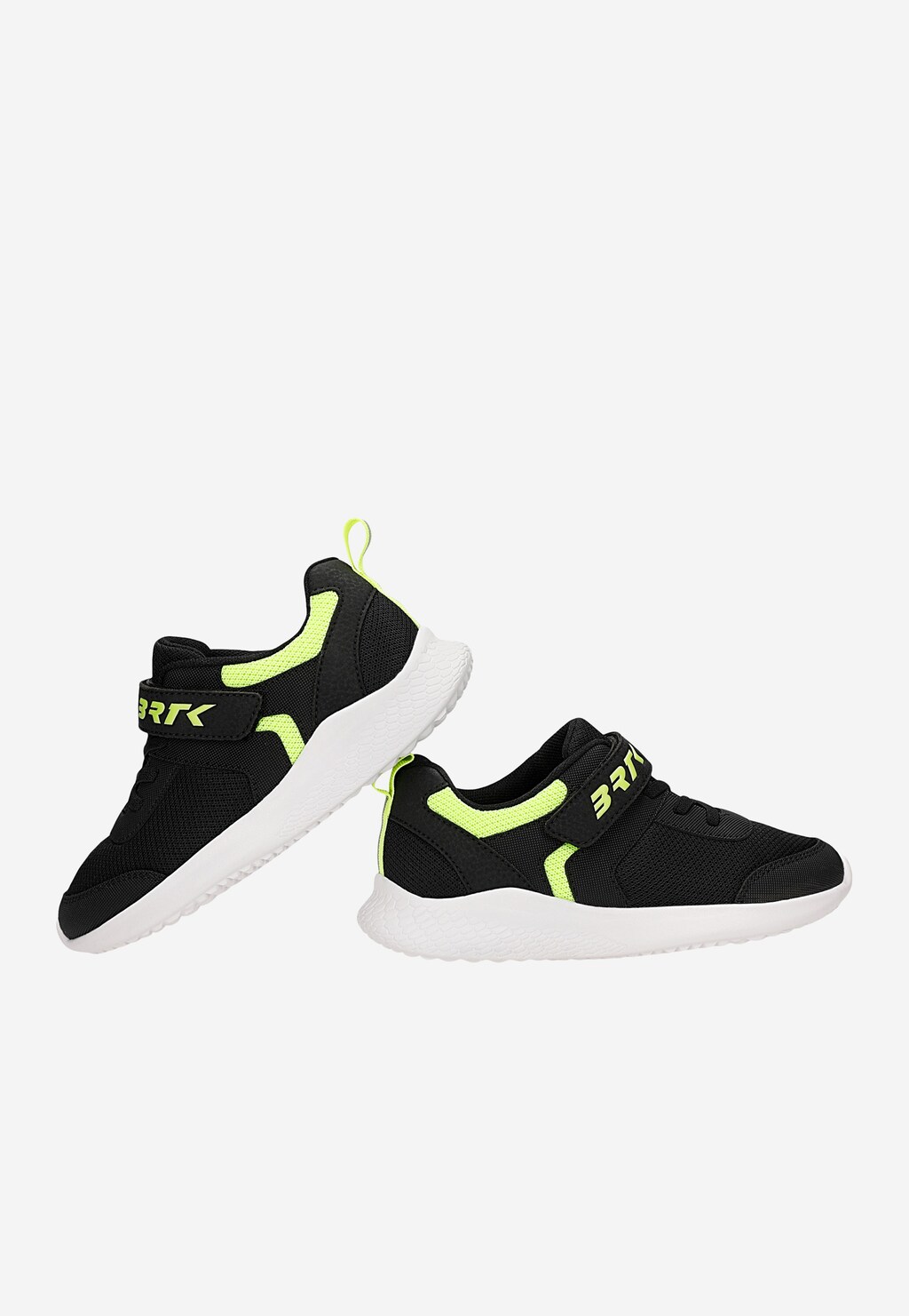 Czarne sneakersy BARTEK z neonowymi zielonymi wstawkami 87003-18 Widok 6