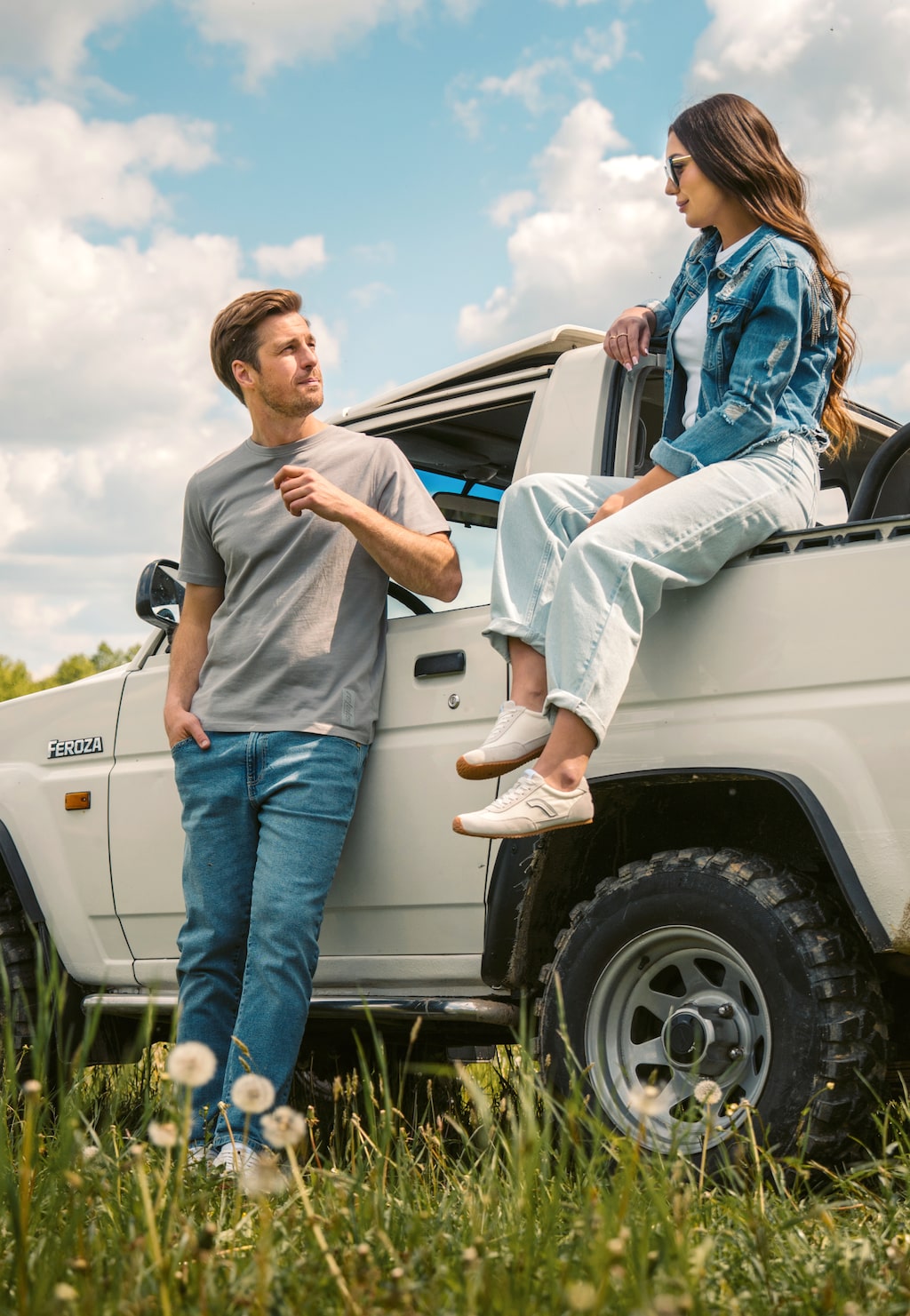 Bílé unisex barefoot sneakers na ploché podrážce RELAKS R34209-89 Widok 1