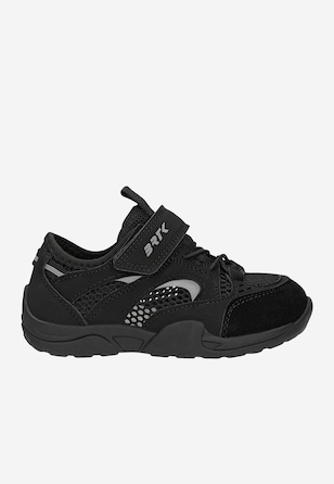 Sneakers barefoot negri cu șireturi elastice BARTEK 87023-11