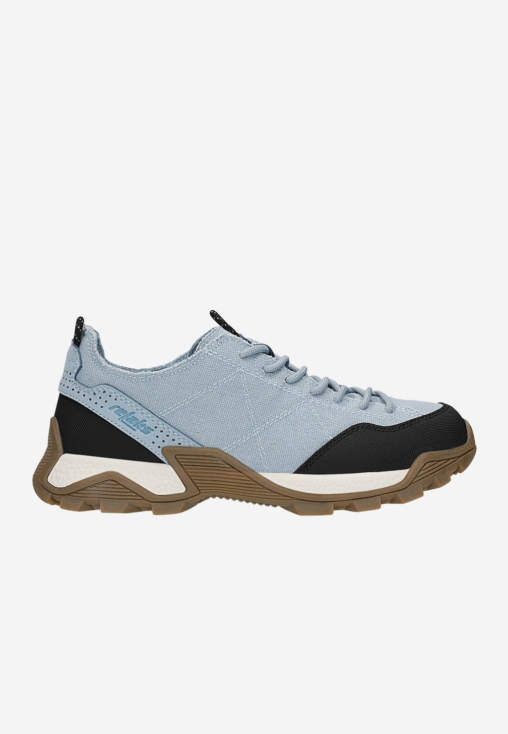 Modré sneakers RELAKS s černými vsadkami R34212-46 Widok 2