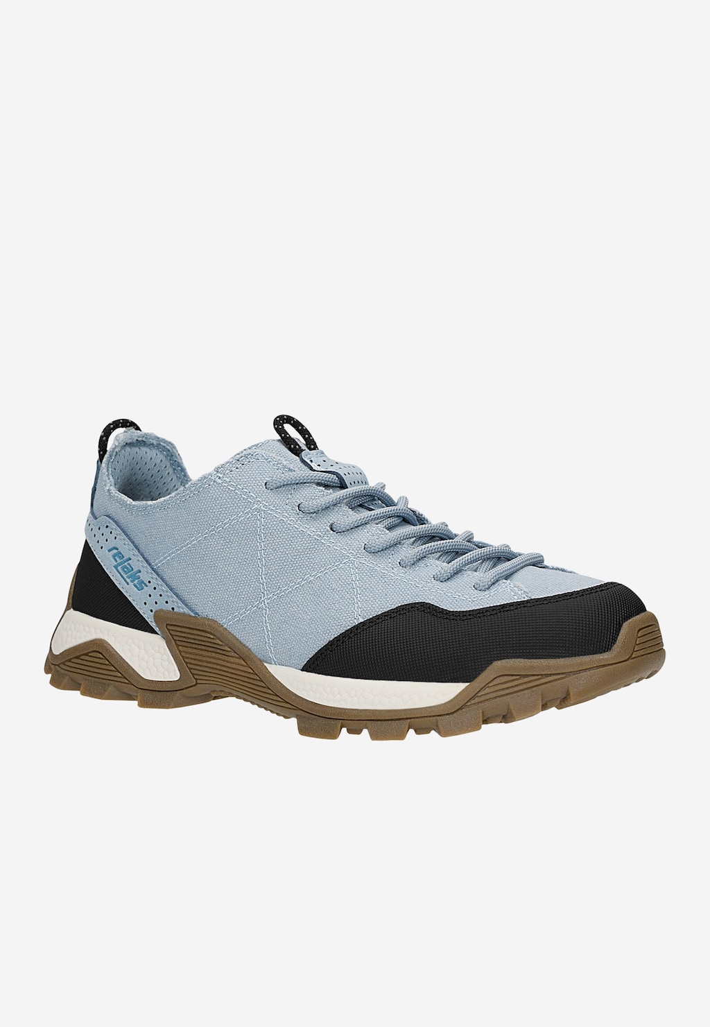 Modré sneakers RELAKS s černými vsadkami R34212-46 Widok 3