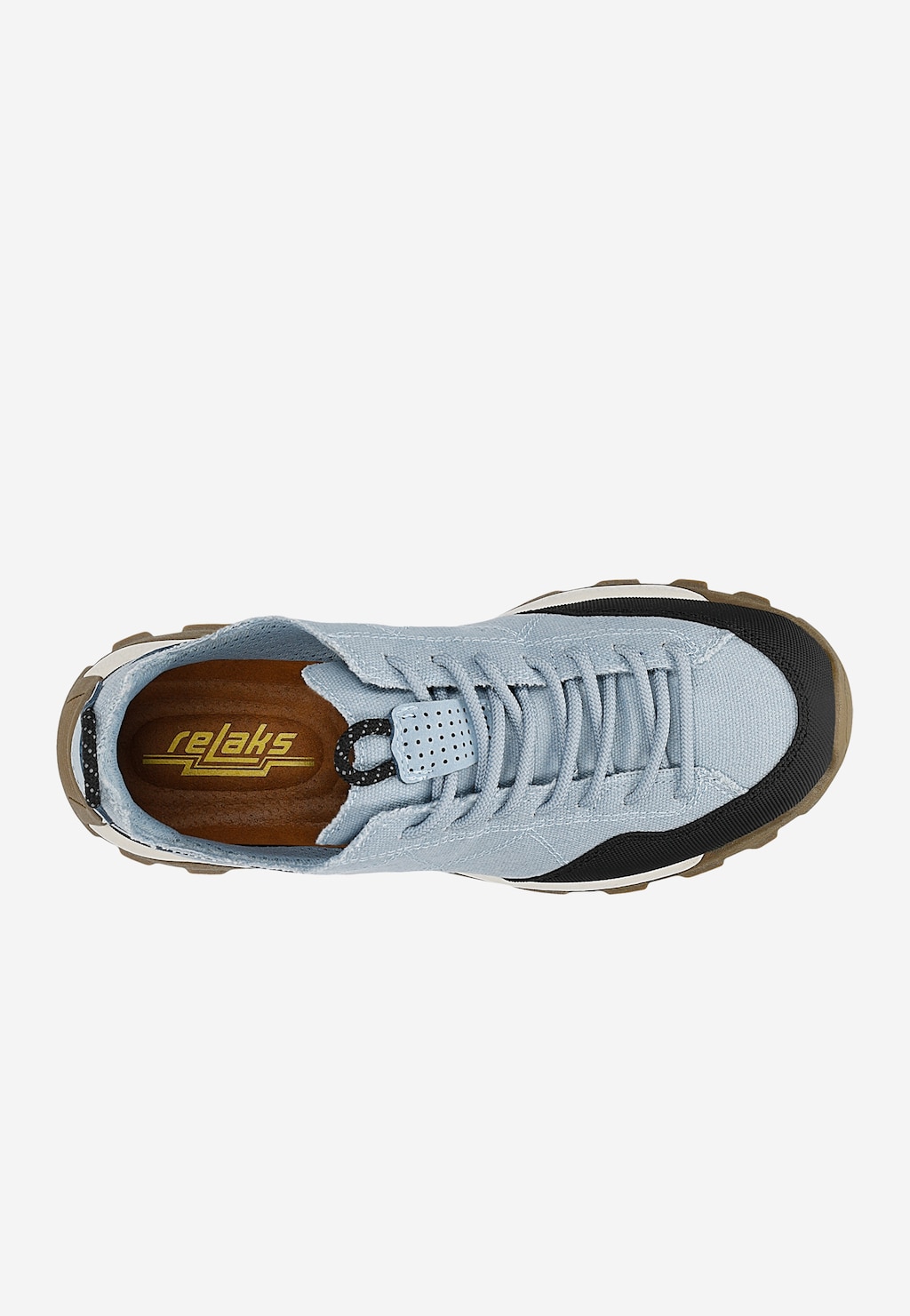 Modré sneakers RELAKS s černými vsadkami R34212-46 Widok 5