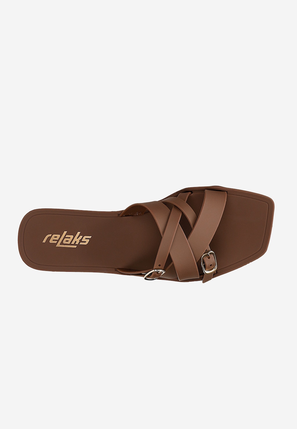 Brązowe klapki basenowe RELAKS R74034-12 Widok 5
