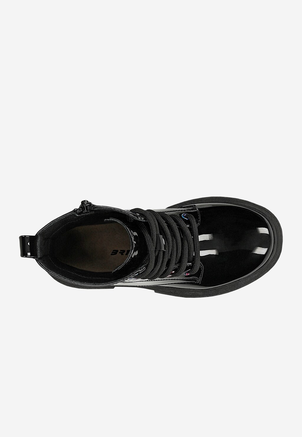Schwarze lackierte Mädchen-Stiefeletten mit Sternchen BARTEK 88027-11 Widok 6