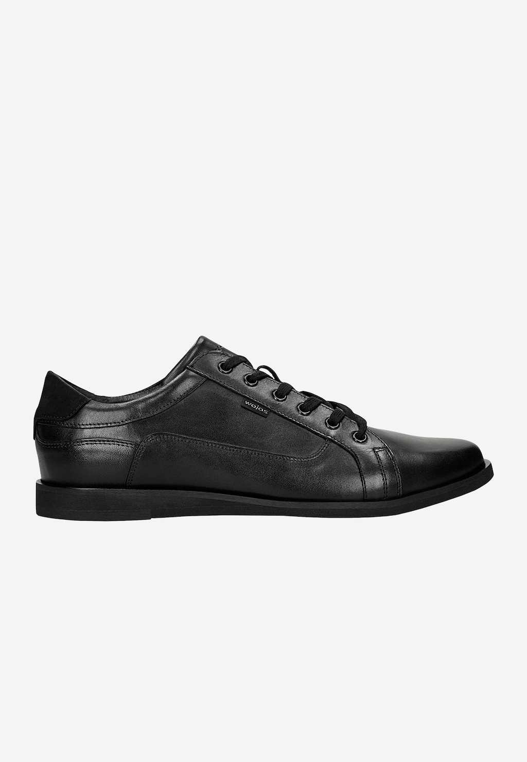 Čierne kožené sneakersy pre mužov 10330-71 Widok 1