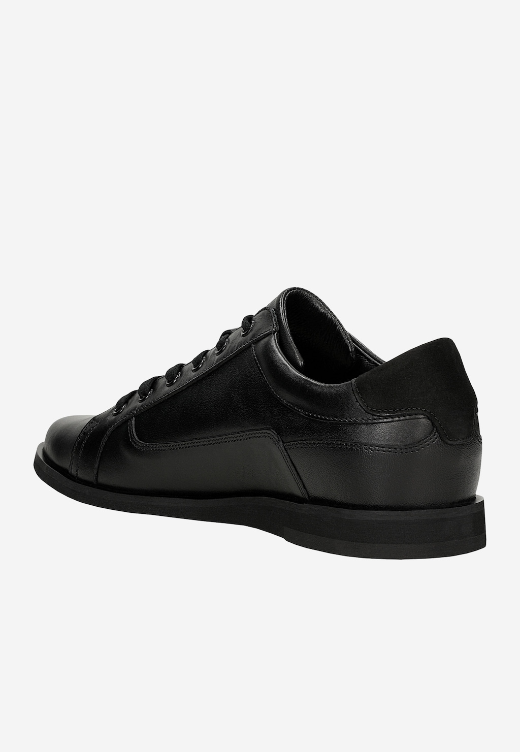 Čierne kožené sneakersy pre mužov 10330-71 Widok 3