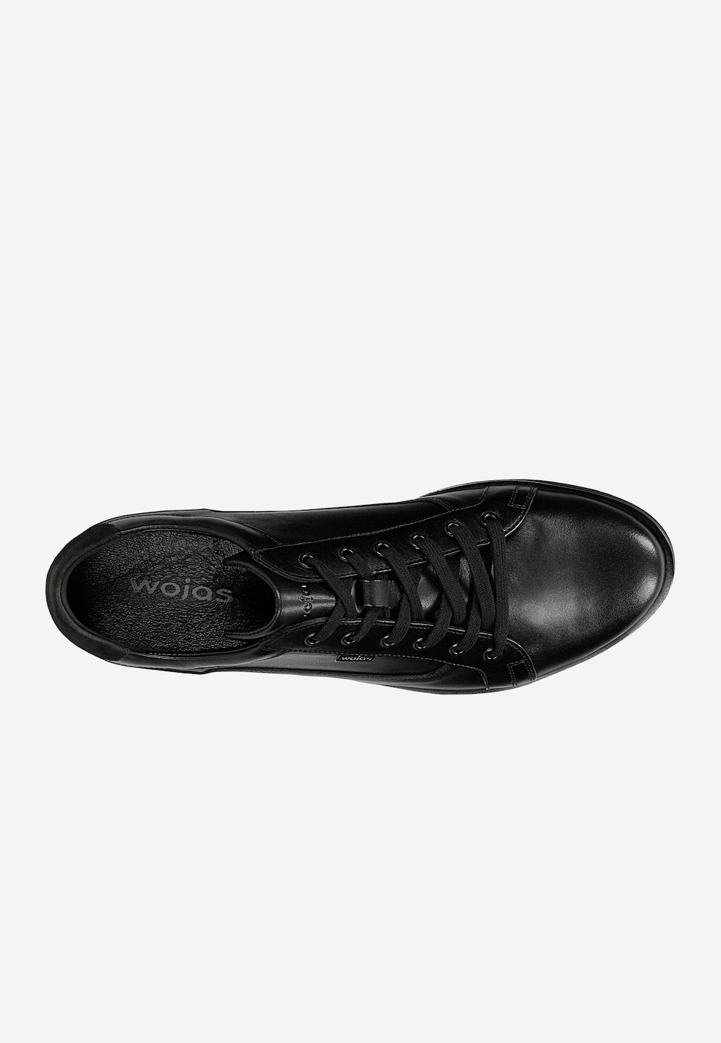 Čierne kožené sneakersy pre mužov 10330-71 Widok 4