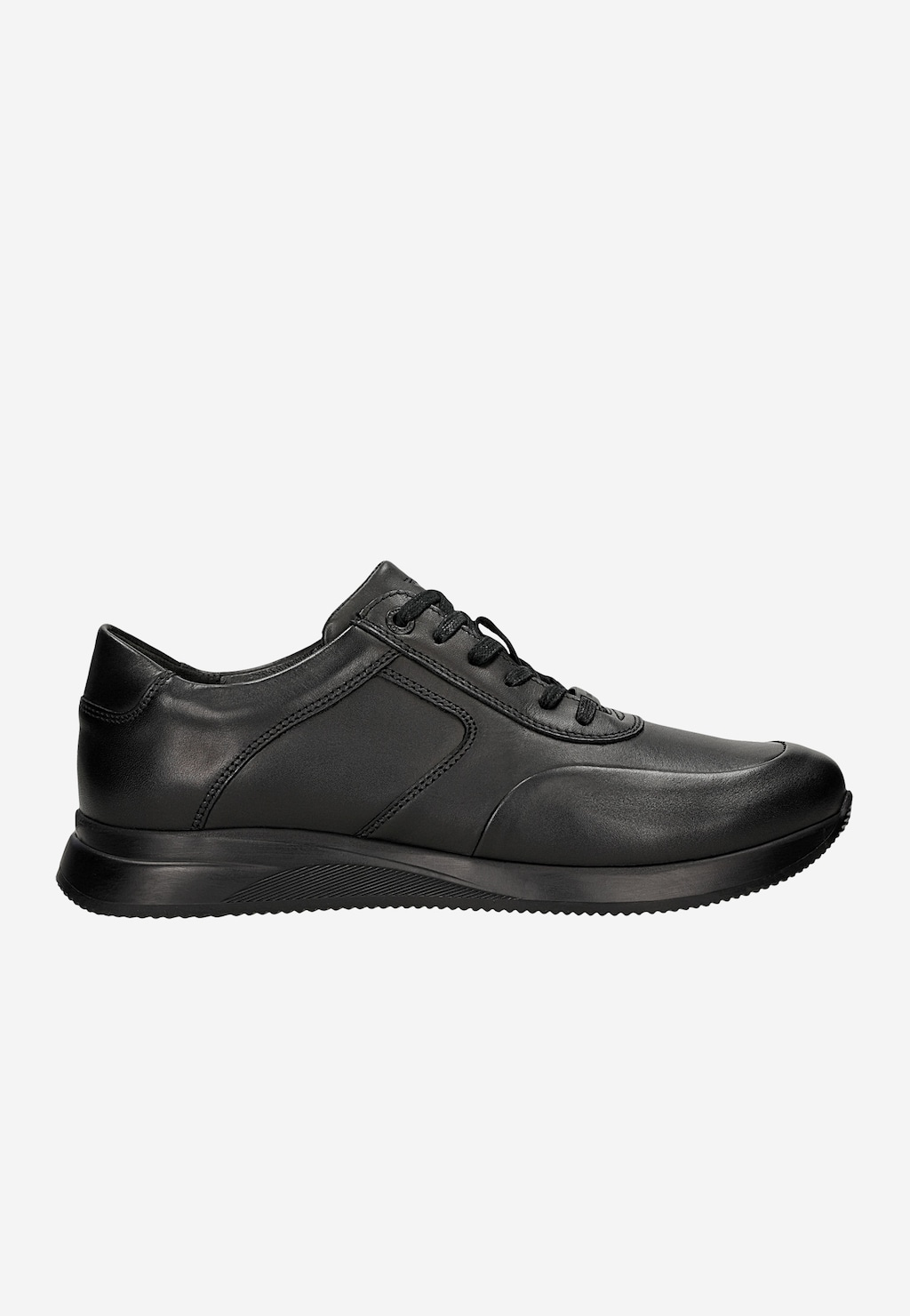 Čierne kožené sneakersy pre mužov 10324-51 Widok 1