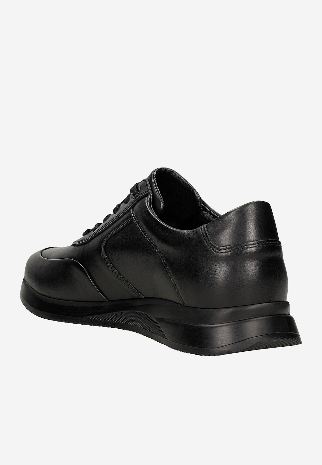 Čierne kožené sneakersy pre mužov 10324-51 Widok 3