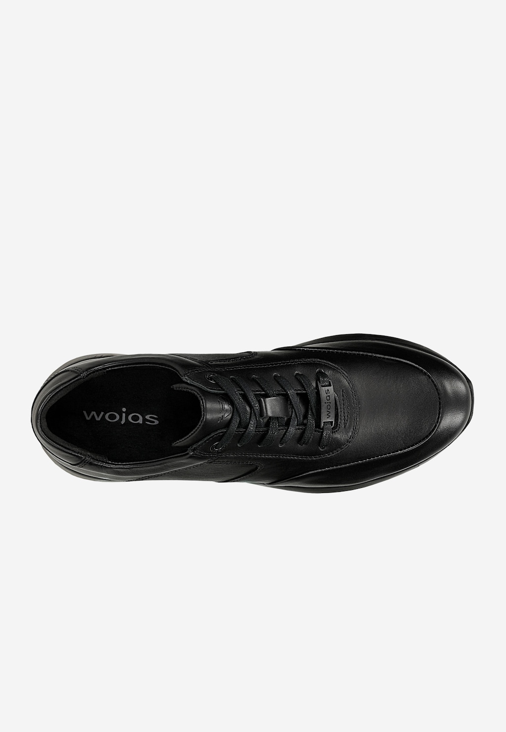 Čierne kožené sneakersy pre mužov 10324-51 Widok 4