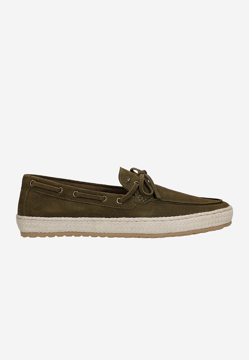 Ciemnozielone espadryle męskie typu boat shoes 10312-67 Widok 2