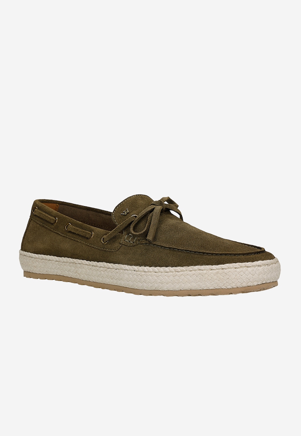 Tmavě zelené pánské espadrilky typu boat shoes 10312-67 Widok 3