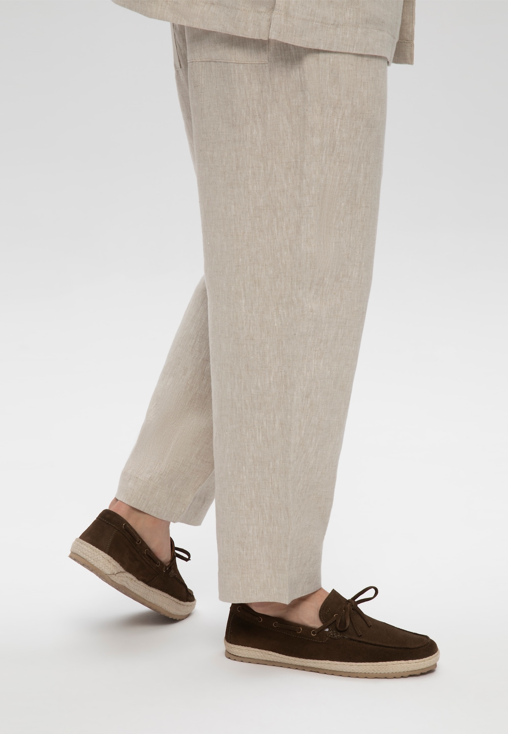 Tmavě zelené pánské espadrilky typu boat shoes 10312-67 Widok 8